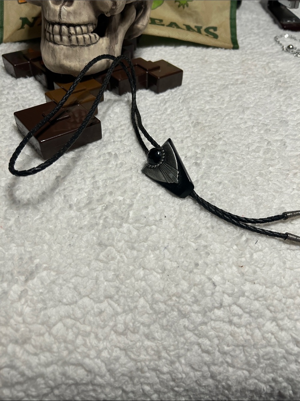 Black leather Bolo tie 🤠 - Picture 4 of 4